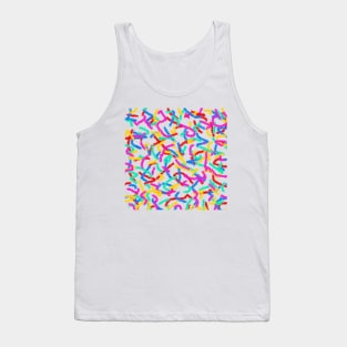 graffiti, stripes, pattern, colourful Tank Top